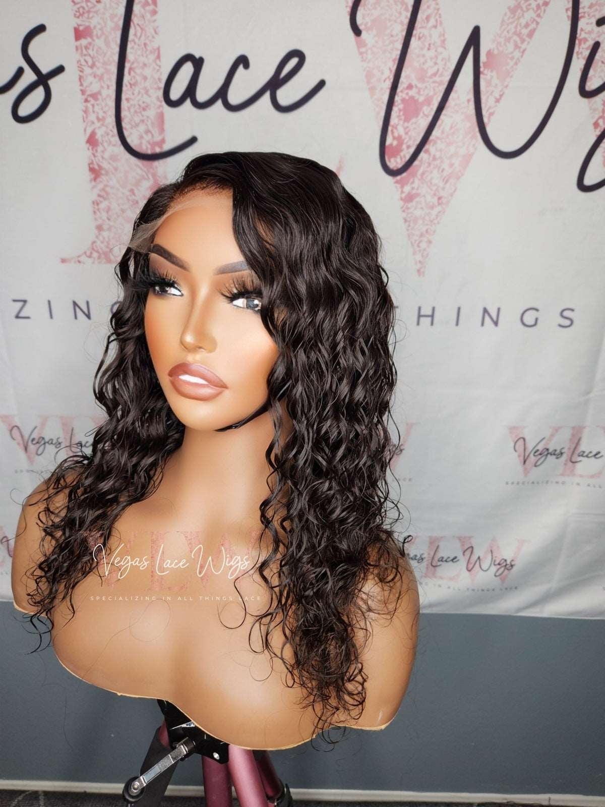 Invisible HD Lace Wig Deep Wave Short