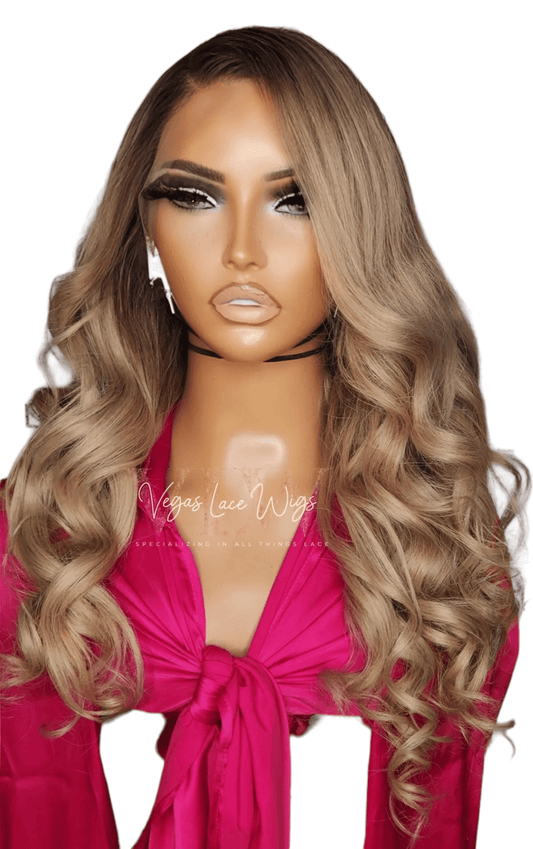 HD Invisible Lace Blond Wig Ombre