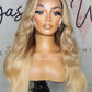 HD Invisible Lace Blond Wig With Dark Roots