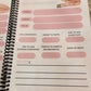 Head Measurements Journal for Wig Makers