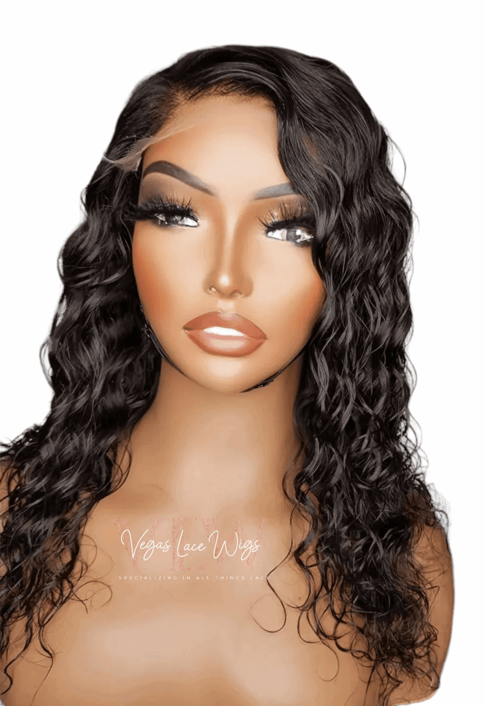 Invisible HD Lace Wig Deep Wave Short