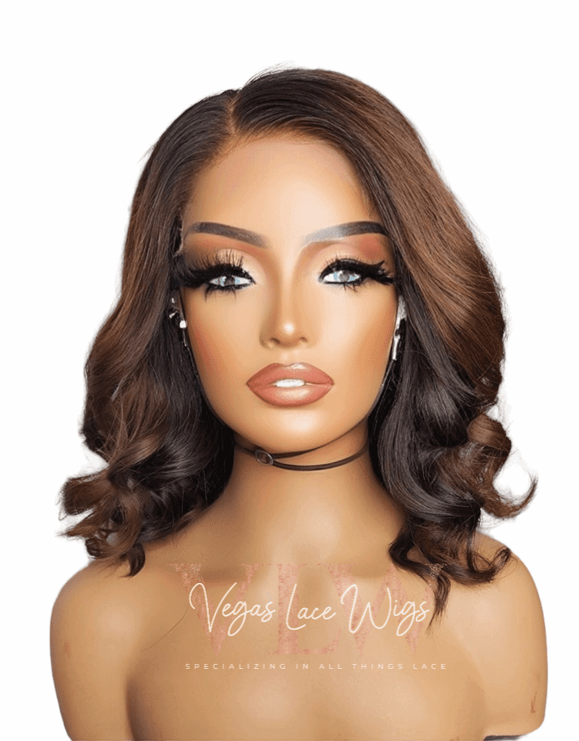 Invisible HD Lace Bob Wig Body Wave with #4 Highlights