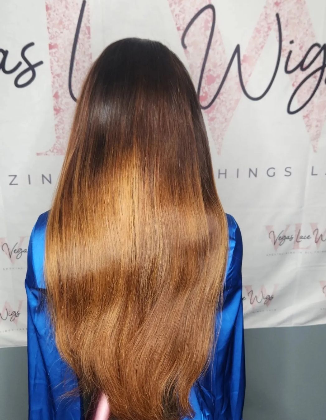 HD Invisible Lace Wig Ombre HoneyBrown