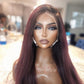 HD Invisible Lace Wig 99j with dark roots