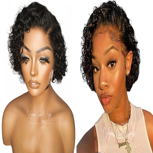 Invisbile Lace Pixie Cut Wig